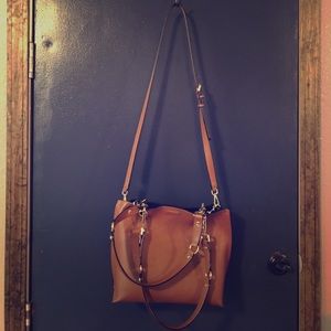 Brown leather Calvin Klein purse